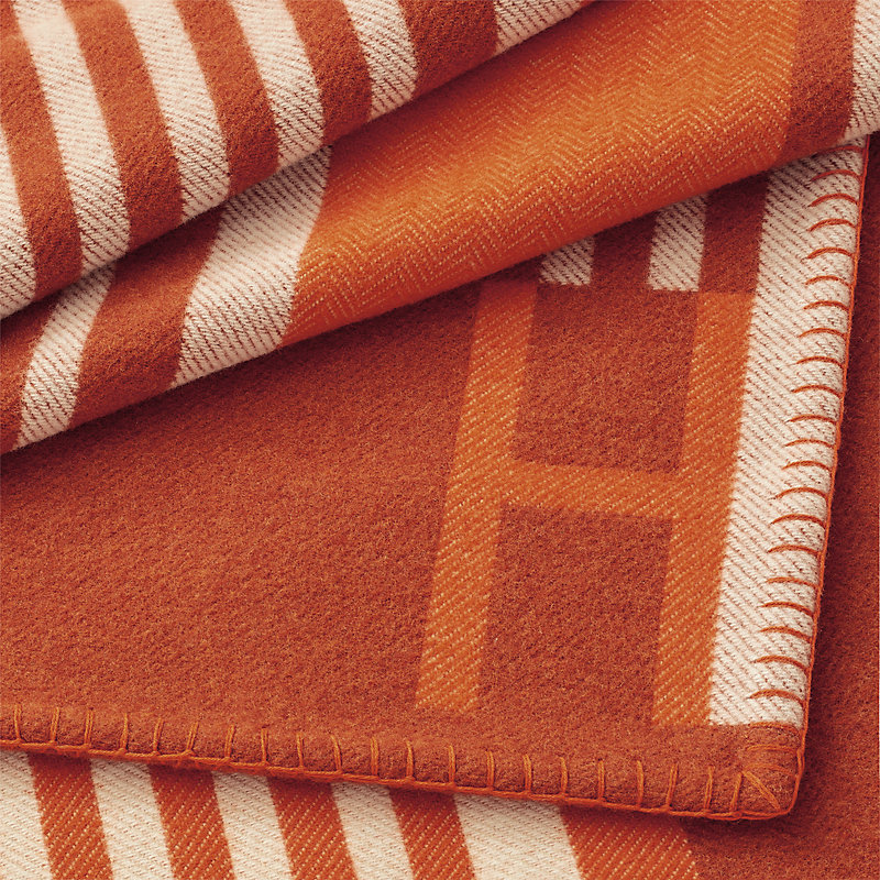 Ithaque blanket - Orange | Hermès Macau SAR